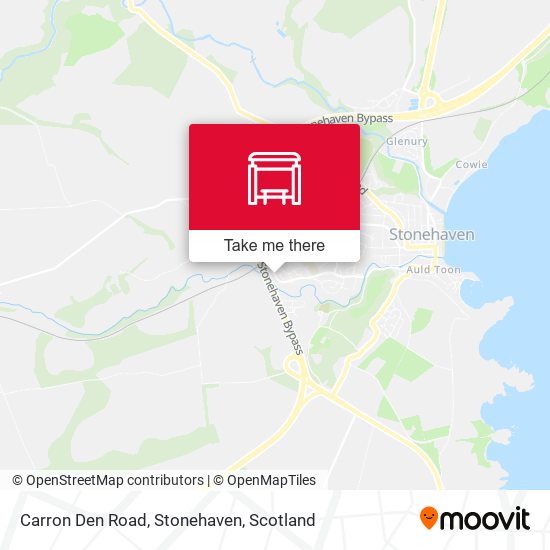 Carron Den Road, Stonehaven map