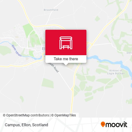 Campus, Ellon map