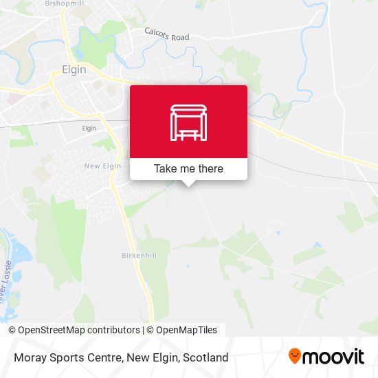 Moray Sports Centre, New Elgin map