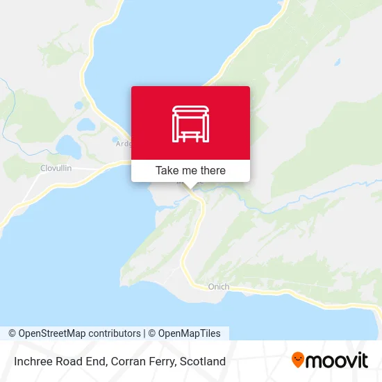 Inchree Road End, Corran Ferry map