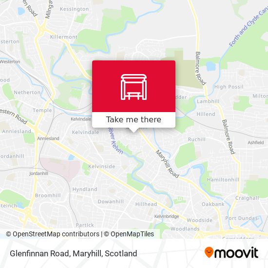 Glenfinnan Road, Maryhill map