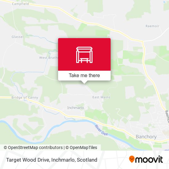 Target Wood Drive, Inchmarlo map