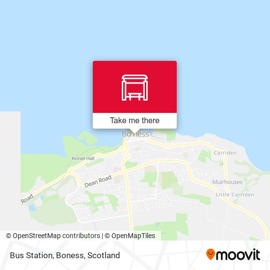 Bus Station, Boness map