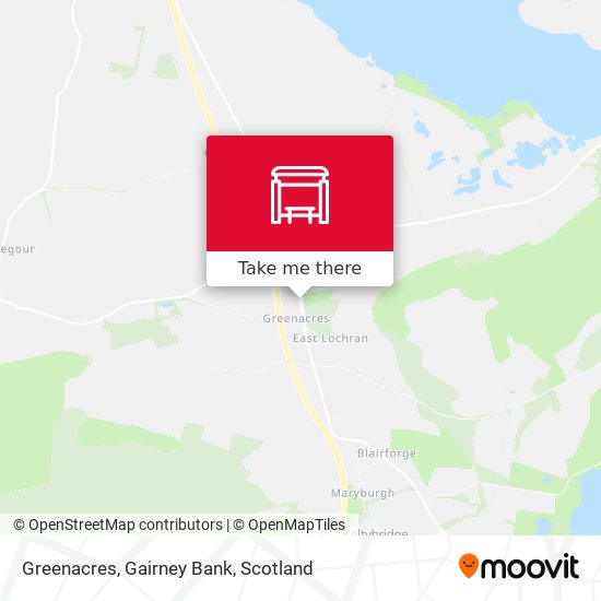 Greenacres, Gairney Bank map