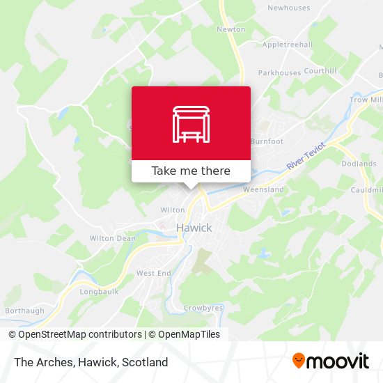 The Arches, Hawick map