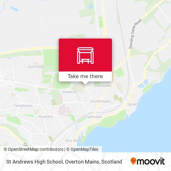 St Andrews High School, Overton Mains map