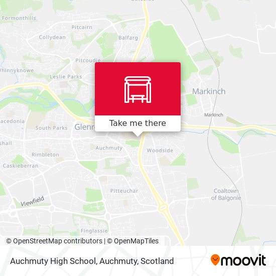 Auchmuty High School, Auchmuty map