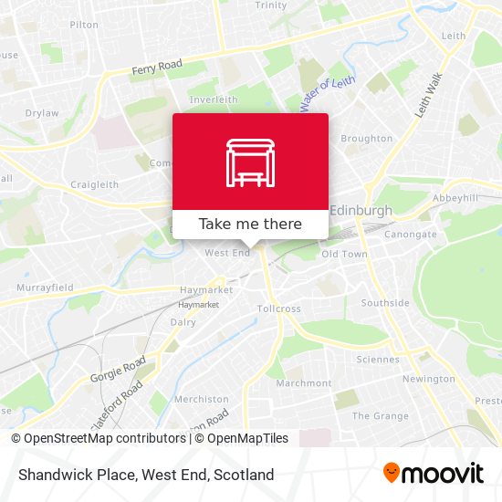 Shandwick Place, West End map