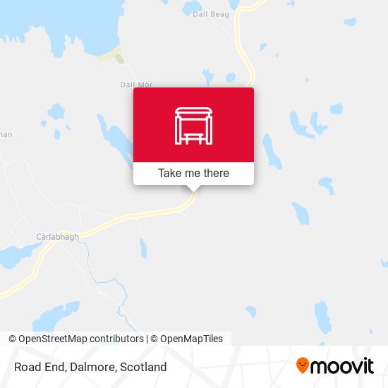 Road End, Dalmore map