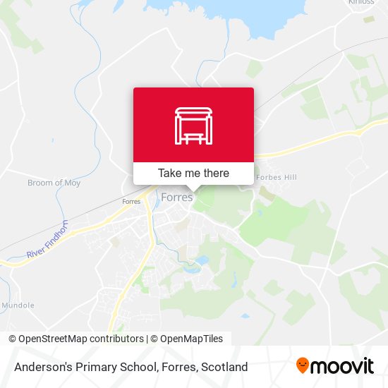 Anderson's Primary School, Forres map