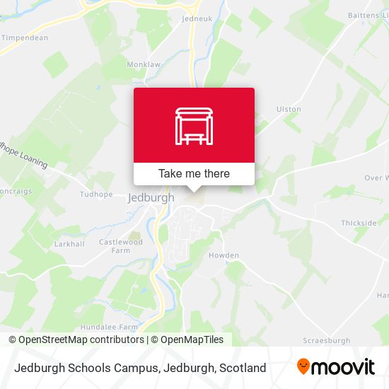 Jedburgh Schools Campus, Jedburgh map