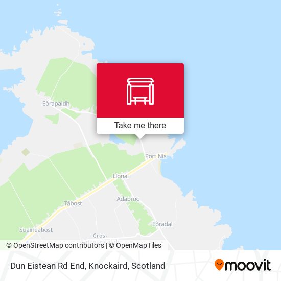 Dun Eistean Rd End, Knockaird map