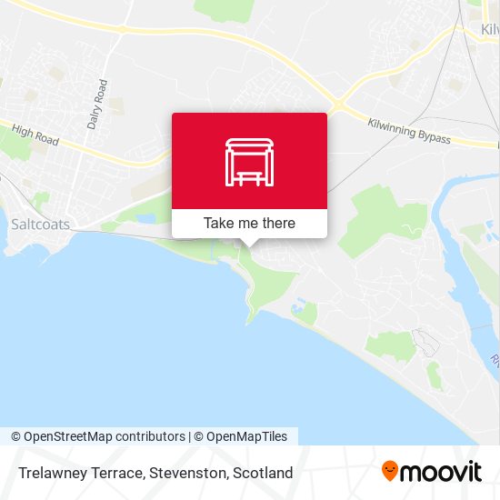 Trelawney Terrace, Stevenston map