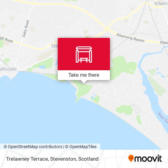 Trelawney Terrace, Stevenston map