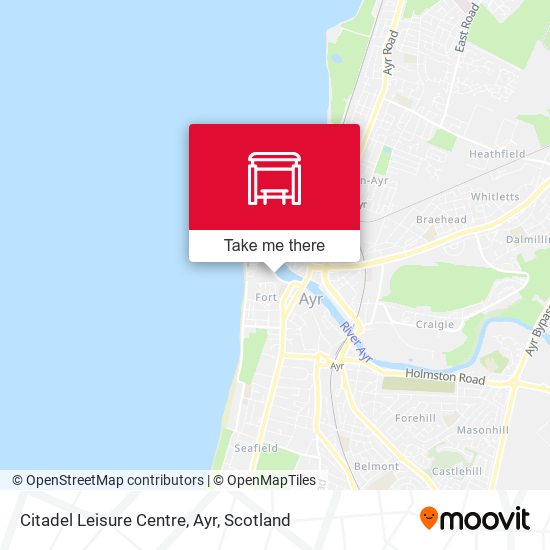 Citadel Leisure Centre, Ayr map