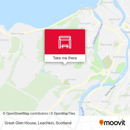 Great Glen House, Leachkin map