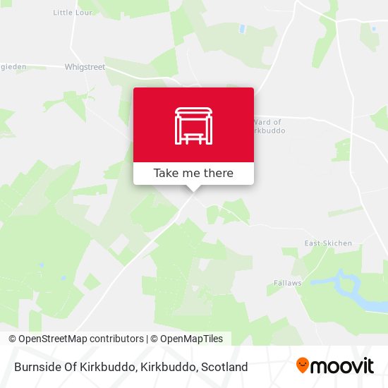 Burnside Of Kirkbuddo, Kirkbuddo map