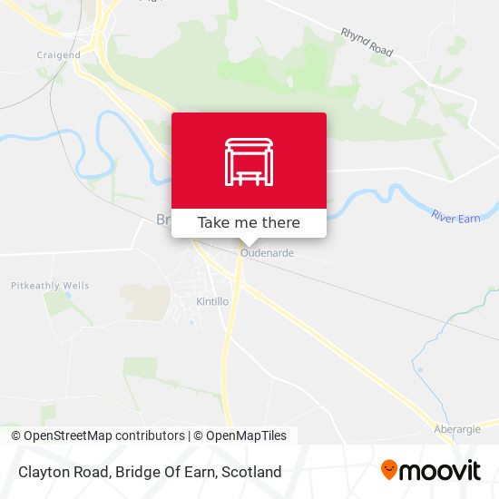Clayton Road, Bridge Of Earn map