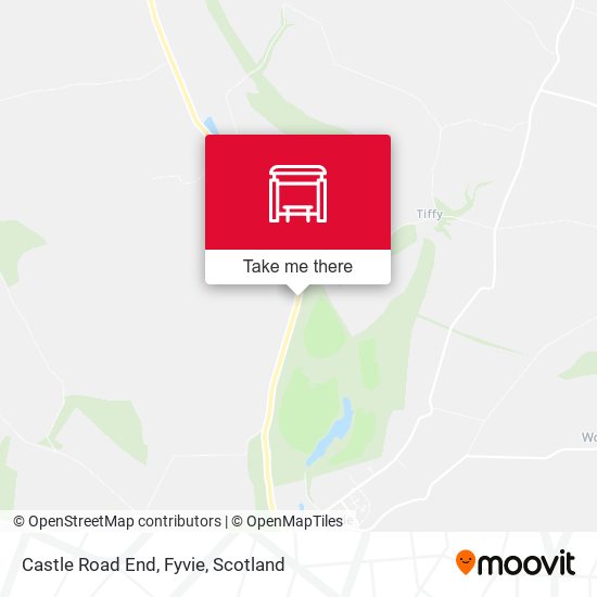 Castle Road End, Fyvie map