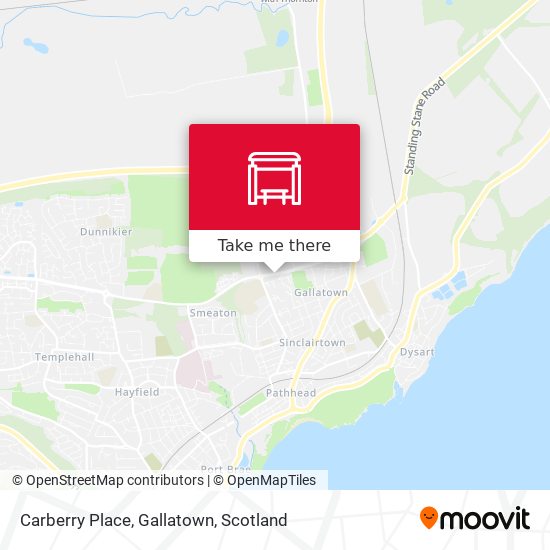Carberry Place, Gallatown map