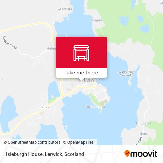 Isleburgh House, Lerwick map