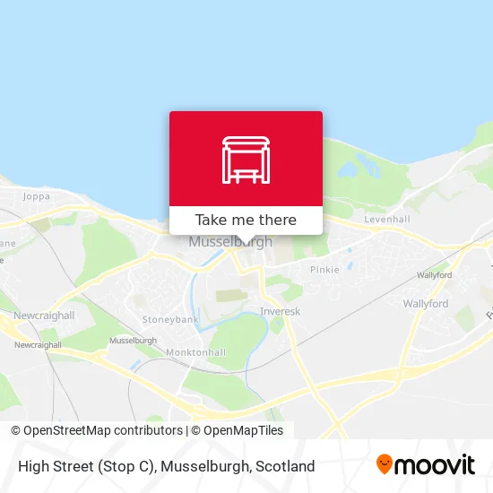 High Street (Stop C), Musselburgh map