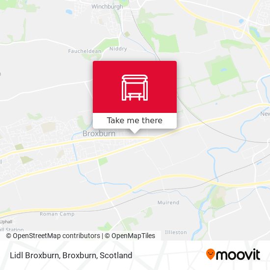 Lidl Broxburn, Broxburn map