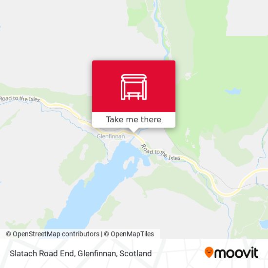 Slatach Road End, Glenfinnan map