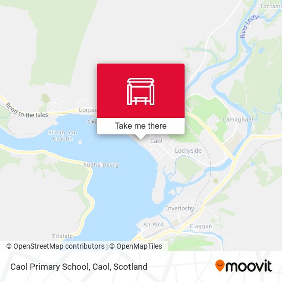 Caol Primary School, Caol map
