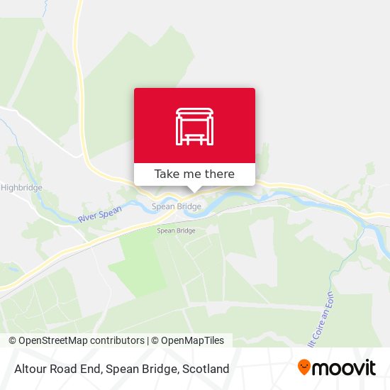 Altour Road End, Spean Bridge map