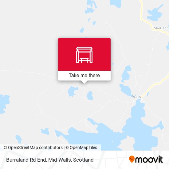 Burraland Rd End, Mid Walls map
