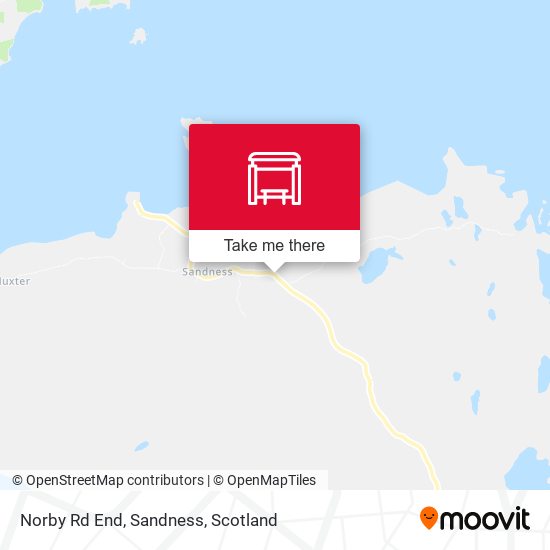 Norby Rd End, Sandness map