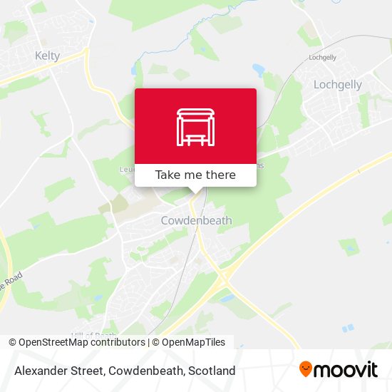 Alexander Street, Cowdenbeath map