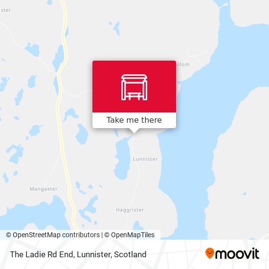 The Ladie Rd End, Lunnister map