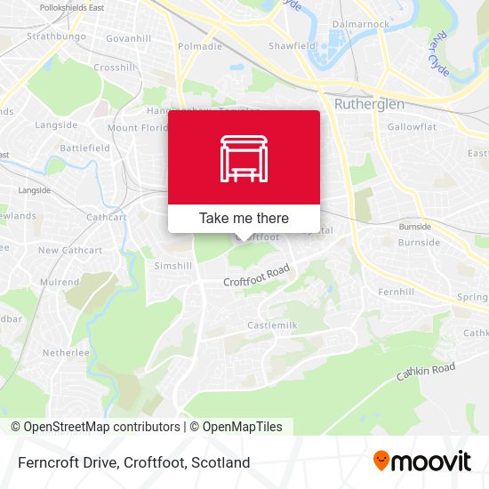 How to get to Ferncroft Drive, Croftfoot in Scotland by Bus or Train?