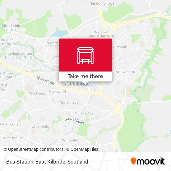 Bus Station, East Kilbride map