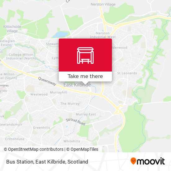 Bus Station, East Kilbride map