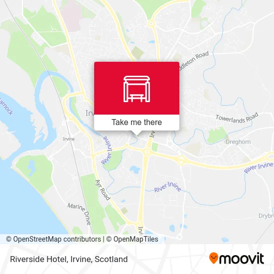Riverside Hotel, Irvine map