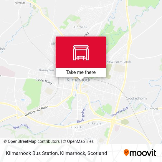 Kilmarnock Bus Station, Kilmarnock map