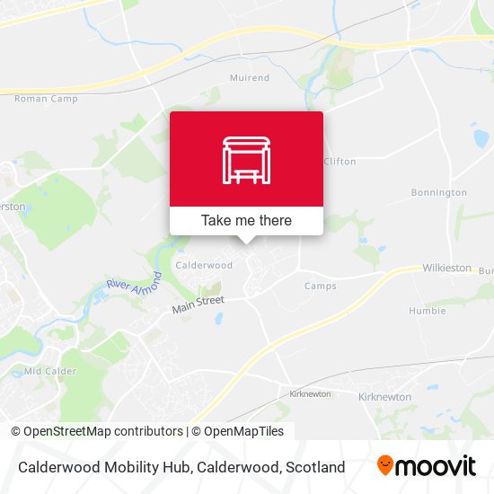 Calderwood Mobility Hub, Calderwood map