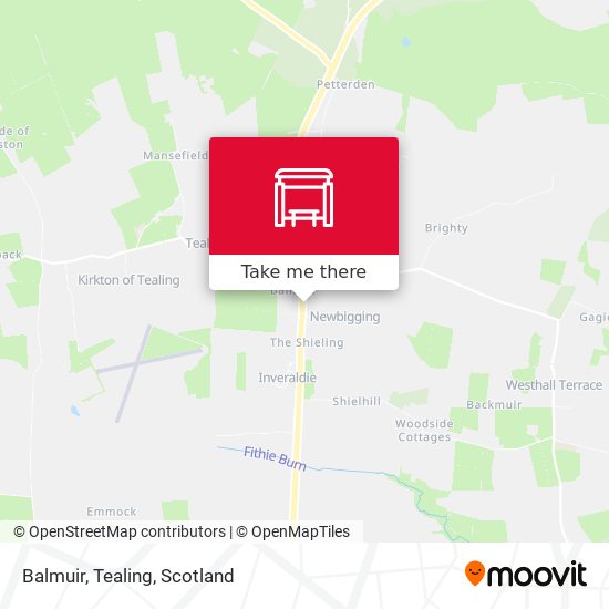 Balmuir, Tealing map