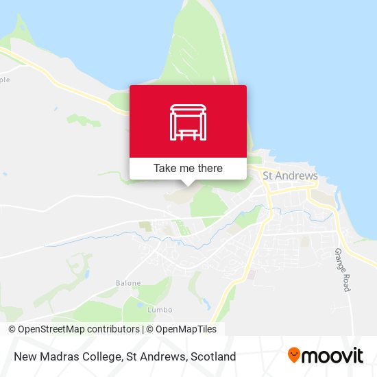 New Madras College, St Andrews map