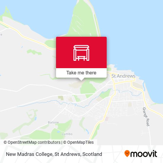 New Madras College, St Andrews map