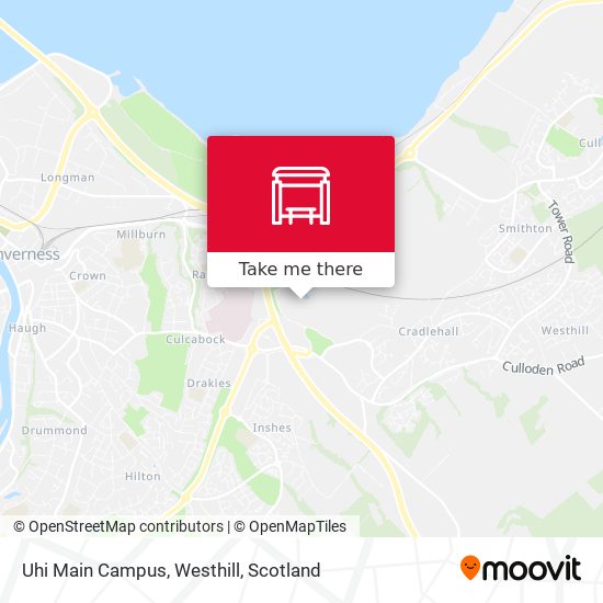 Uhi Main Campus, Westhill map