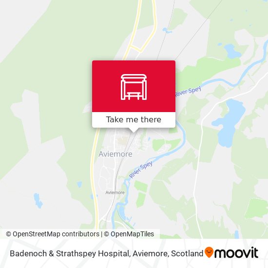 Badenoch & Strathspey Hospital, Aviemore map