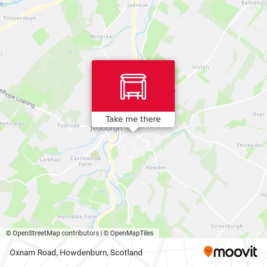 Oxnam Road, Howdenburn map