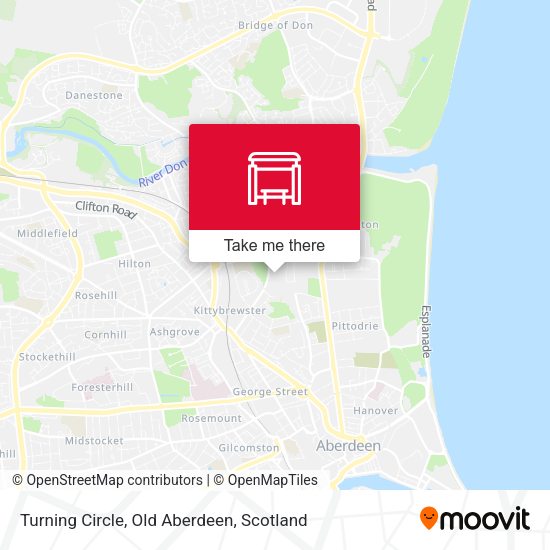 Turning Circle, Old Aberdeen map