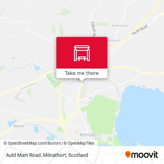 Auld Mart Road, Milnathort map