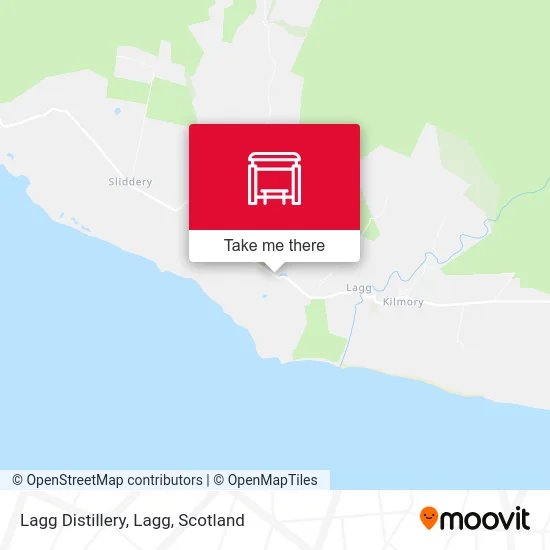 Lagg Distillery, Lagg map