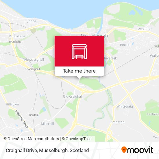 Craighall Drive, Musselburgh map